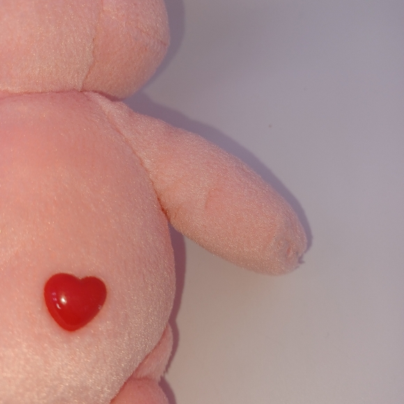 Care Bears Cousins Lotsa Heart Elephant Plush 8" Pink Heart Tummy Stuffed 2004 - Picture 4 of 7